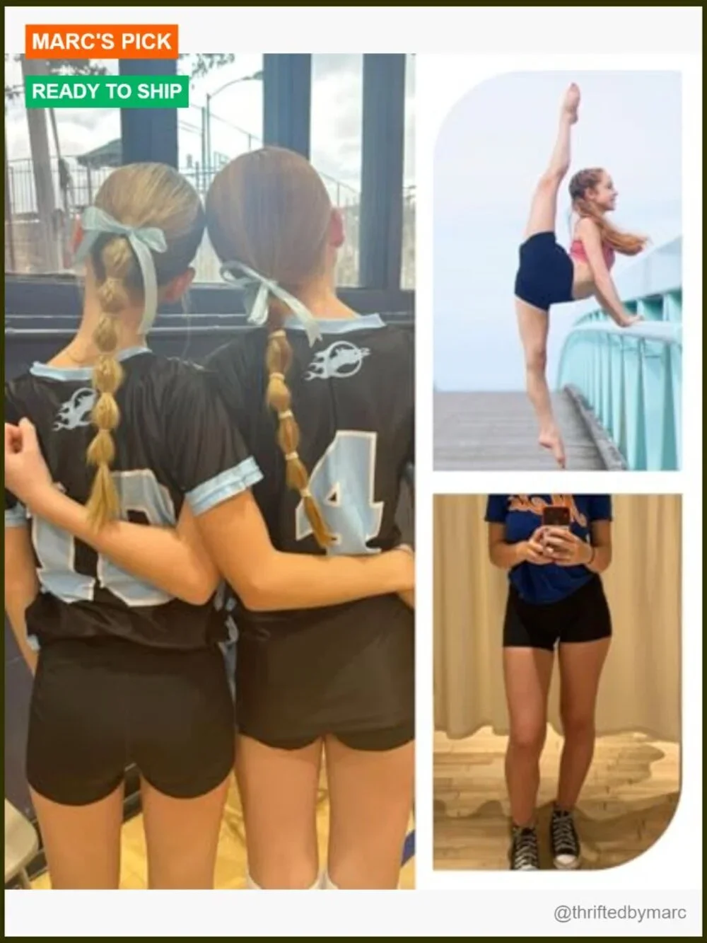 3 Pack High Waisted Biker Shorts for Girls Teens Athletic Yoga